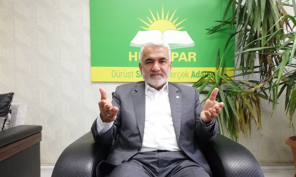 HÜDA PAR lideri Yapıcıoğlu’ndan çözüm komisyonu açıklaması